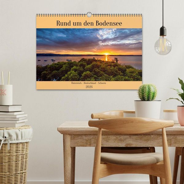 Produktbild: Rund um den Bodensee (Wandkalender 2026 DIN A3 quer), CALVENDO Monatskalender
