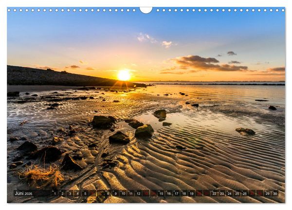 Produktbild: Wattenmeer Nordsee - Lichtstimmungen zwischen Land und Meer (Wandkalender 2026 DIN A3 quer), CALVENDO Monatskalender