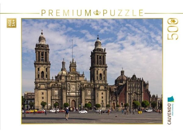 CALVENDO Puzzle Die Kathedrale in Mexiko-Stadt | 500 Teile Lege-Größe 48 × 36 cm Foto-Puzzle für Erwachsene