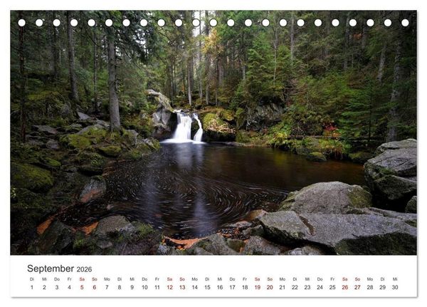 Produktbild: Deutschlands Landschaften 2026 &ndash; Von der K&uuml;ste bis zu den Alpen (Tischkalender 2026 DIN A5 quer), CALVENDO Monatskalender
