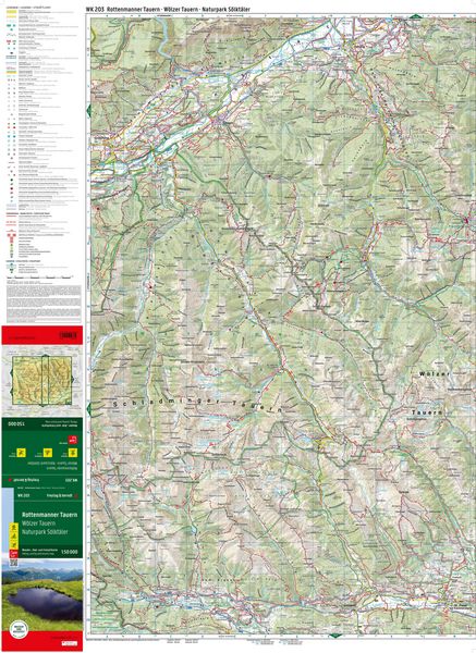 Produktbild: Freytag & berndt Wanderkarte WK 203 Rottenmanner Tauern, W&ouml;lzer Tauern - Naturpark S&ouml;lkt&auml;ler 1:50.000