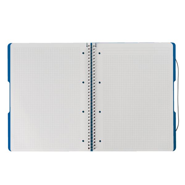 Produktbild: Herlitz Spiralblock A4 to go 80 Blatt kariert blau