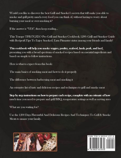Produktbild: Traeger TFB57GZEO Pro Grill and Smoker Cookbook 1200