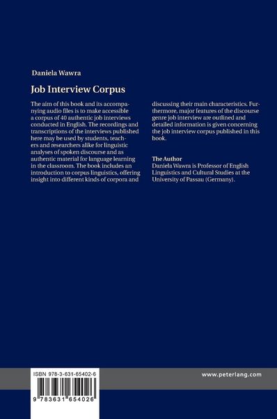 Produktbild: Job Interview Corpus