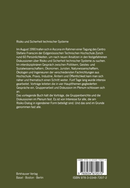 Produktbild: Risiko und Sicherheit technischer Systeme