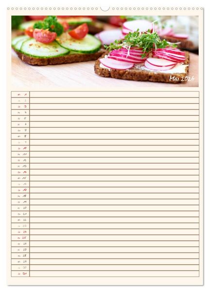 Produktbild: Guten Appetit (Wandkalender 2026 DIN A2 hoch), CALVENDO Monatskalender