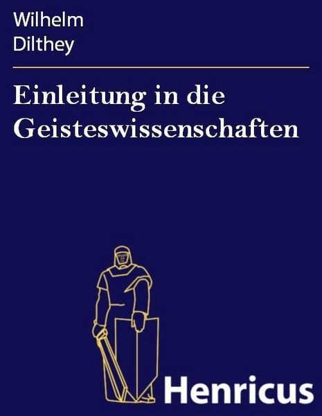 Produktbild: Einleitung in die Geisteswissenschaften