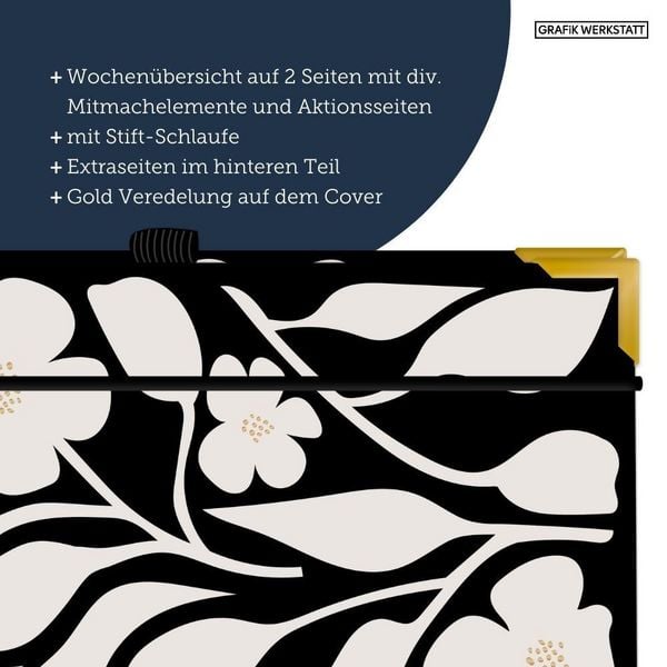 Produktbild: Terminplaner A5 Premium 2027 Blumen