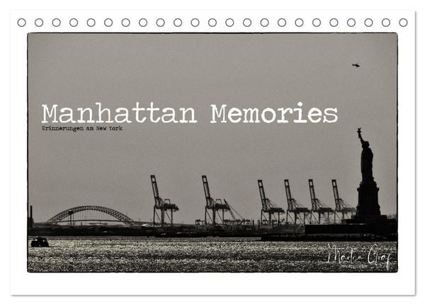 Produktbild: Manhattan Memories - Erinnerungen an New York (Tischkalender 2026 DIN A5 quer), CALVENDO Monatskalender