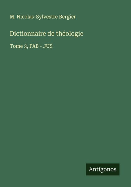 Produktbild: Dictionnaire de th&eacute;ologie