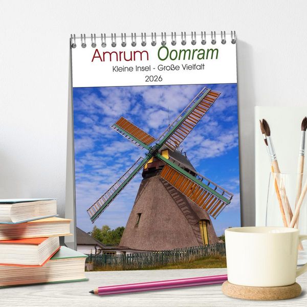 Produktbild: Amrum - Oomram, Kleine Insel - Gro&szlig;e Vielfalt (Tischkalender 2026 DIN A5 hoch), CALVENDO Monatskalender