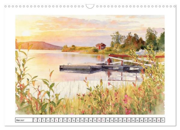 Produktbild: Finnland - Naturparadies (Wandkalender 2027 DIN A3 quer), CALVENDO Monatskalender