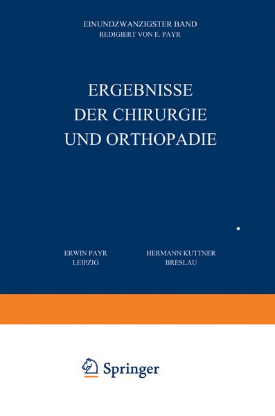 Produktbild: Ergebnisse der Chirurgie und Orthop&auml;die
