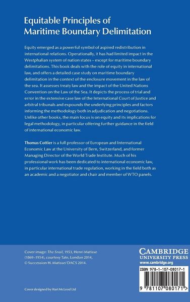 Produktbild: Equitable Principles of Maritime Boundary Delimitation