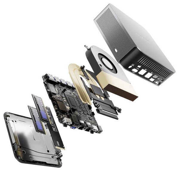 Produktbild: GEEKOM Mini PC A7 Max AMD Ryzen 9 7940HS 5.2 GHz 16 GB RAM 1 TB SSD AMD Radeon&reg; 780M Win 11 Pro A7 Max