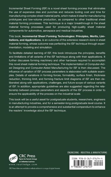 Produktbild: Incremental Sheet Forming Technologies