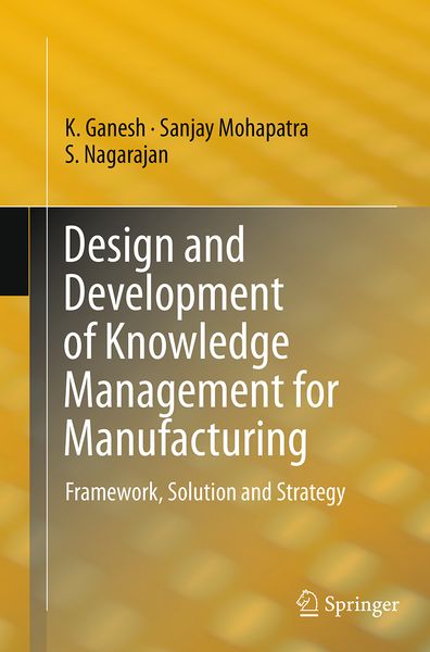 Produktbild: Design and Development of Knowledge Management for Manufacturing