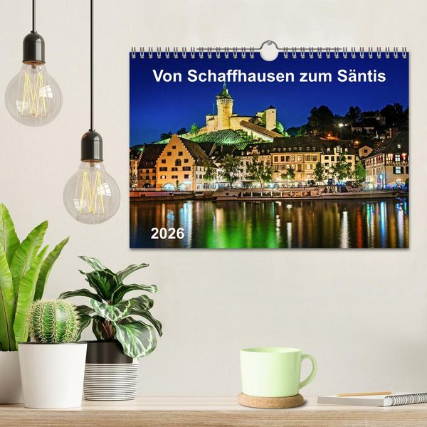 Produktbild: Von Schaffhausen zum S&auml;ntis (Wandkalender 2026 DIN A4 quer), CALVENDO Monatskalender