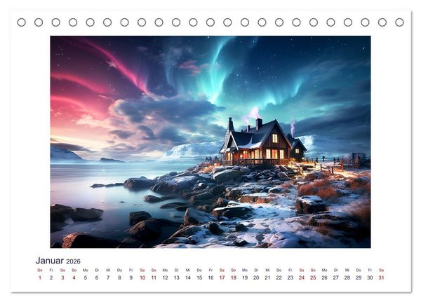 Produktbild: Faszinierender Norden (Tischkalender 2026 DIN A5 quer), CALVENDO Monatskalender