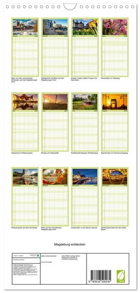 Produktbild: Familienplaner 2026 - Magdeburg entdecken mit 5 Spalten (Wandkalender, 21 x 45 cm) CALVENDO