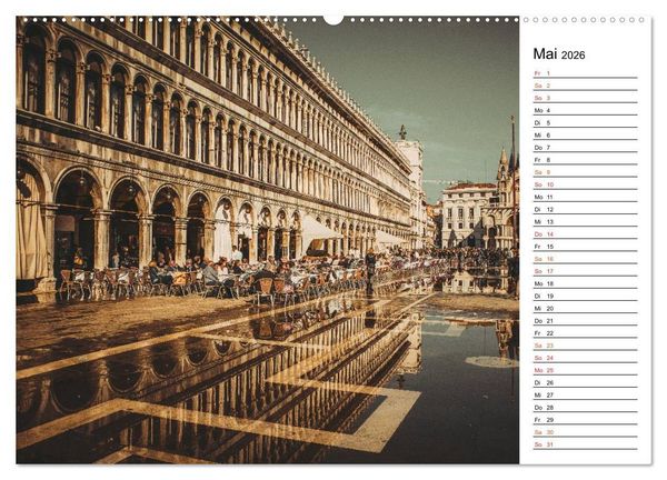 Produktbild: Traumstadt Venedig (hochwertiger Premium Wandkalender 2026 DIN A2 quer), Kunstdruck in Hochglanz