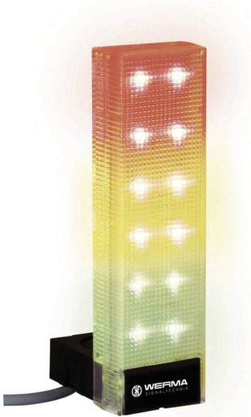 Produktbild: Werma Signaltechnik Kombi-Signalgeber 690.300.55 Rot, Gelb, Gr&uuml;n 24 V/DC 85 dB