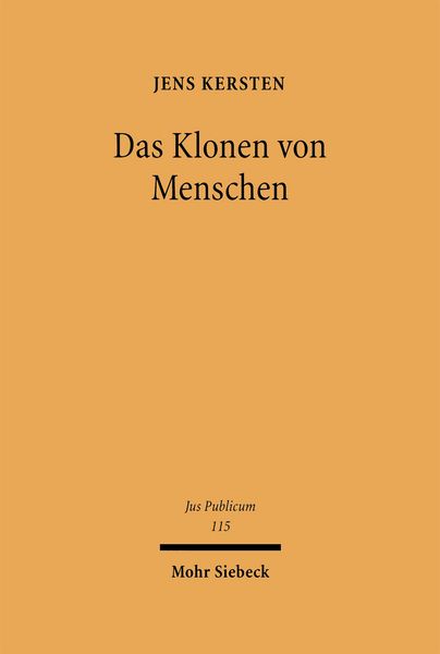 Produktbild: Das Klonen von Menschen