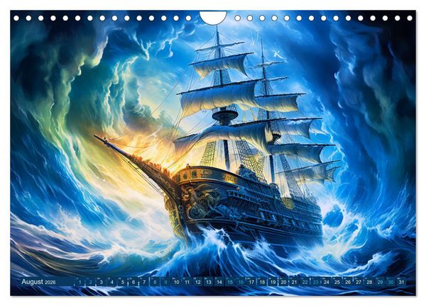 Produktbild: Seemannsgarn - Mythen, Legenden und Geschichten der Seefahrer (Wandkalender 2026 DIN A4 quer), CALVENDO Monatskalender