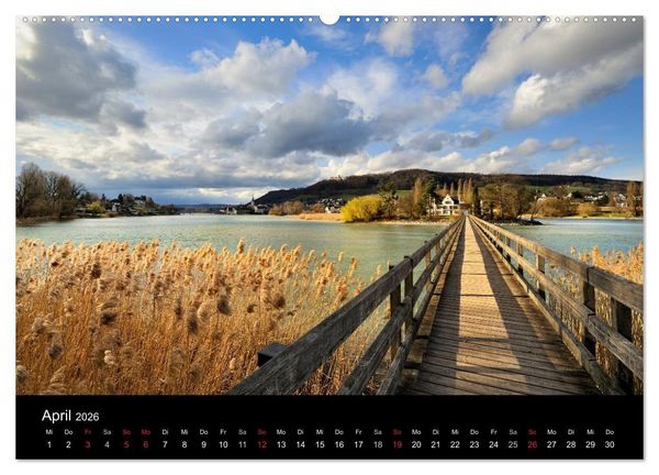 Produktbild: Bodensee - Uferlandschaften im sch&ouml;nsten Licht 2026 (hochwertiger Premium Wandkalender 2026 DIN A2 quer), Kunstdruck in Hochglanz