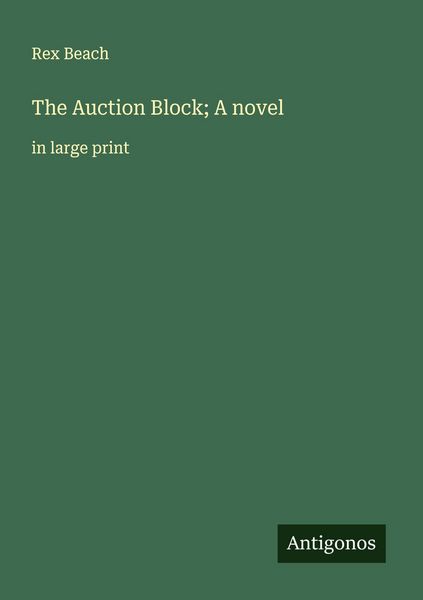 Produktbild: The Auction Block; A novel