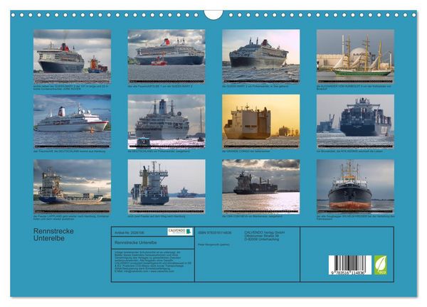 Produktbild: Rennstrecke Unterelbe (Wandkalender 2026 DIN A3 quer), CALVENDO Monatskalender