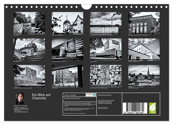 Produktbild: Ein Blick auf Chemnitz (Wandkalender 2026 DIN A4 quer), CALVENDO Monatskalender