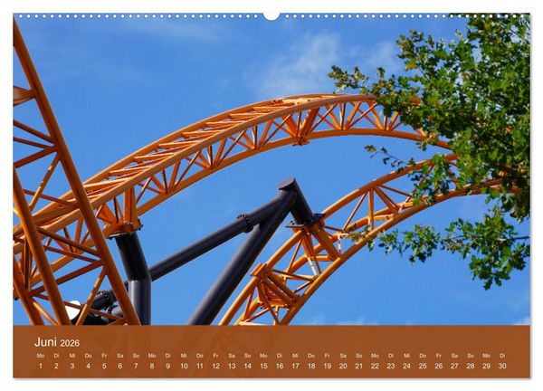 Produktbild: Abenteuer Achterbahn (Wandkalender 2026 DIN A2 quer), CALVENDO Monatskalender