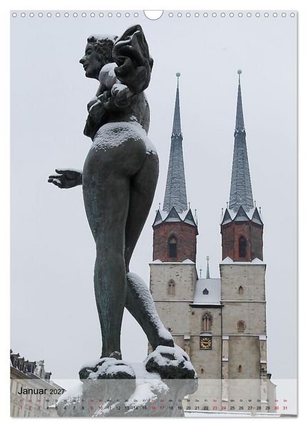 Produktbild: MEIN HALLE / SAALE (Wandkalender 2027 DIN A3 hoch), CALVENDO Monatskalender