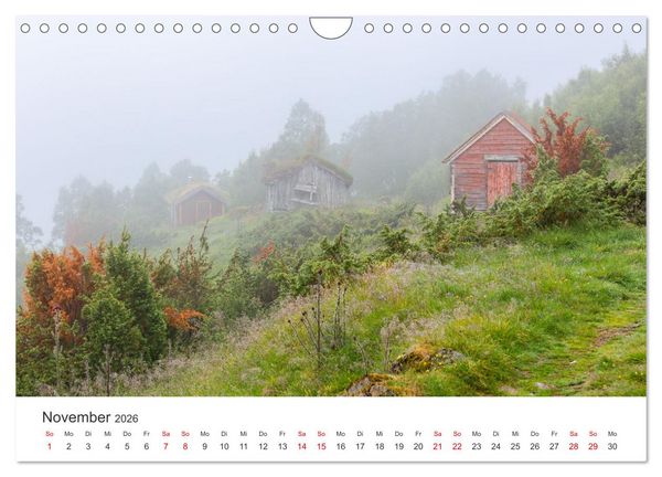 Produktbild: Norwegen in Bildern (Wandkalender 2026 DIN A4 quer), CALVENDO Monatskalender