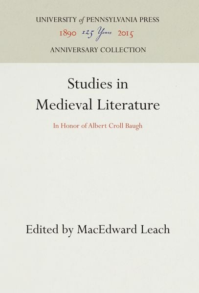 Produktbild: Studies in Medieval Literature