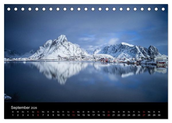 Produktbild: Lofoten Impressionen von Armin Fuchs (Tischkalender 2026 DIN A5 quer), CALVENDO Monatskalender