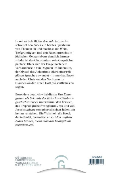 Produktbild: Leo Baeck Werke / Aus Drei Jahrtausenden