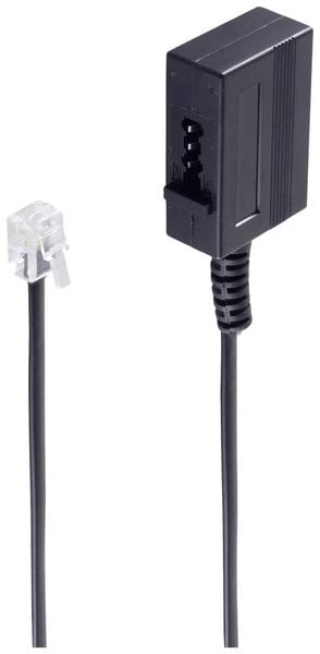 Shiverpeaks Fax Adapter [1x RJ11-Stecker 6p4c - 1x TAE-N-Kupplung] 0.2m Schwarz