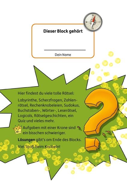 Produktbild: R&auml;tselblock ab 11 Jahre