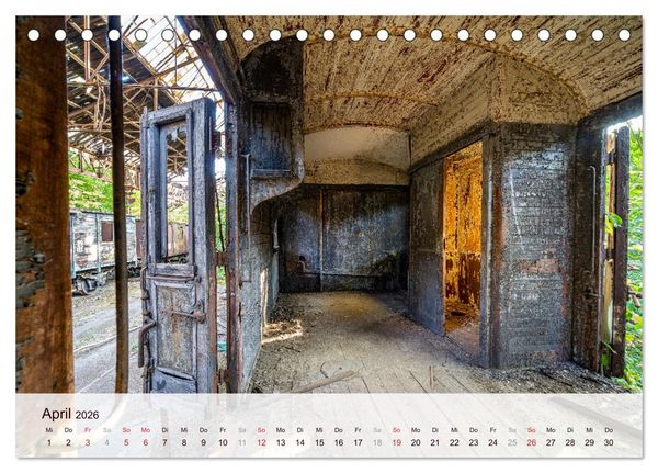 Produktbild: Lost Places - verlassen und vergessen (Tischkalender 2026 DIN A5 quer), CALVENDO Monatskalender