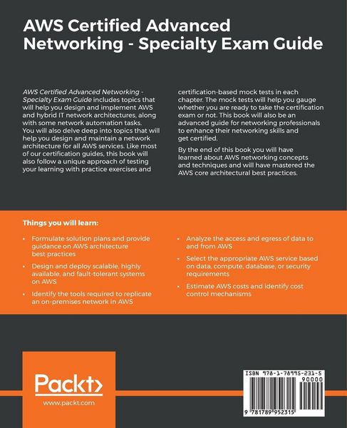 Produktbild: AWS Certified Advanced Networking - Specialty Exam Guide