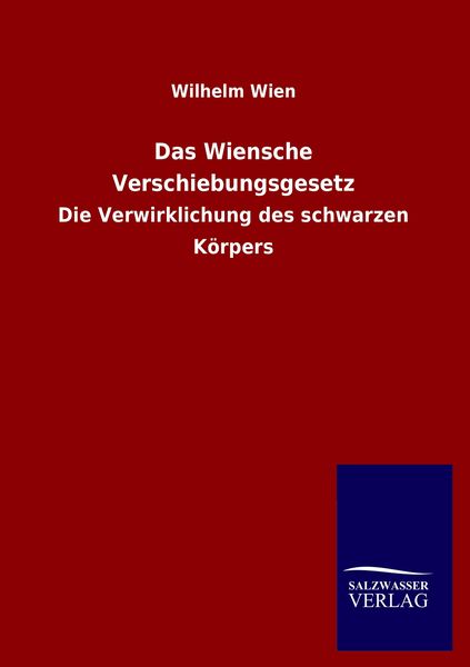 Produktbild: Das Wiensche Verschiebungsgesetz