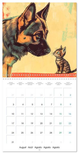 Produktbild: German Sheperd - Comic Style (Wall Calendar 2026 12 &times; 12 Inch) CALVENDO 12 Month Wall Calendar