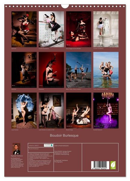 Produktbild: Boudoir Burlesque (Wandkalender 2026 DIN A3 hoch), CALVENDO Monatskalender