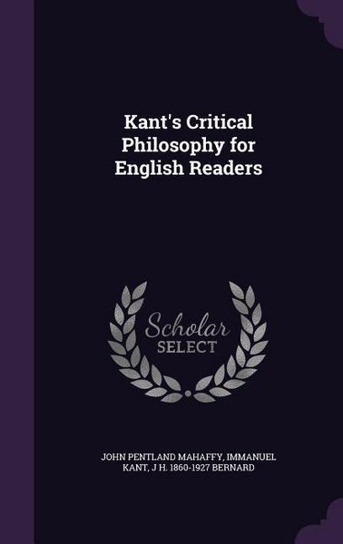 Produktbild: Kant's Critical Philosophy for English Readers