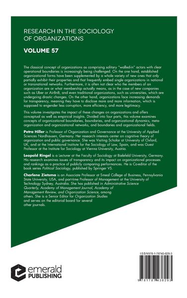 Produktbild: Toward Permeable Boundaries of Organizations?