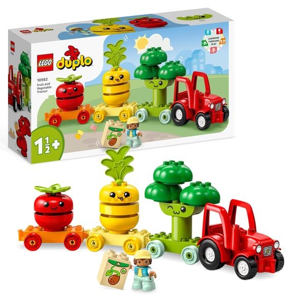LEGO DUPLO My First 10982 Obst- und Gemüse-Traktor Kleinkinder-Spielzeug