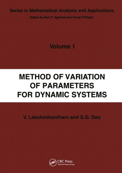 Produktbild: Method of Variation of Parameters for Dynamic Systems