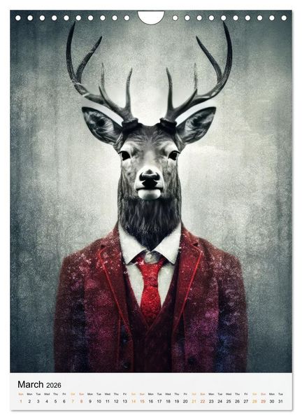 Produktbild: Animalia Fusion (Wall Calendar 2026 DIN A4 portrait), CALVENDO 12 Month Wall Calendar